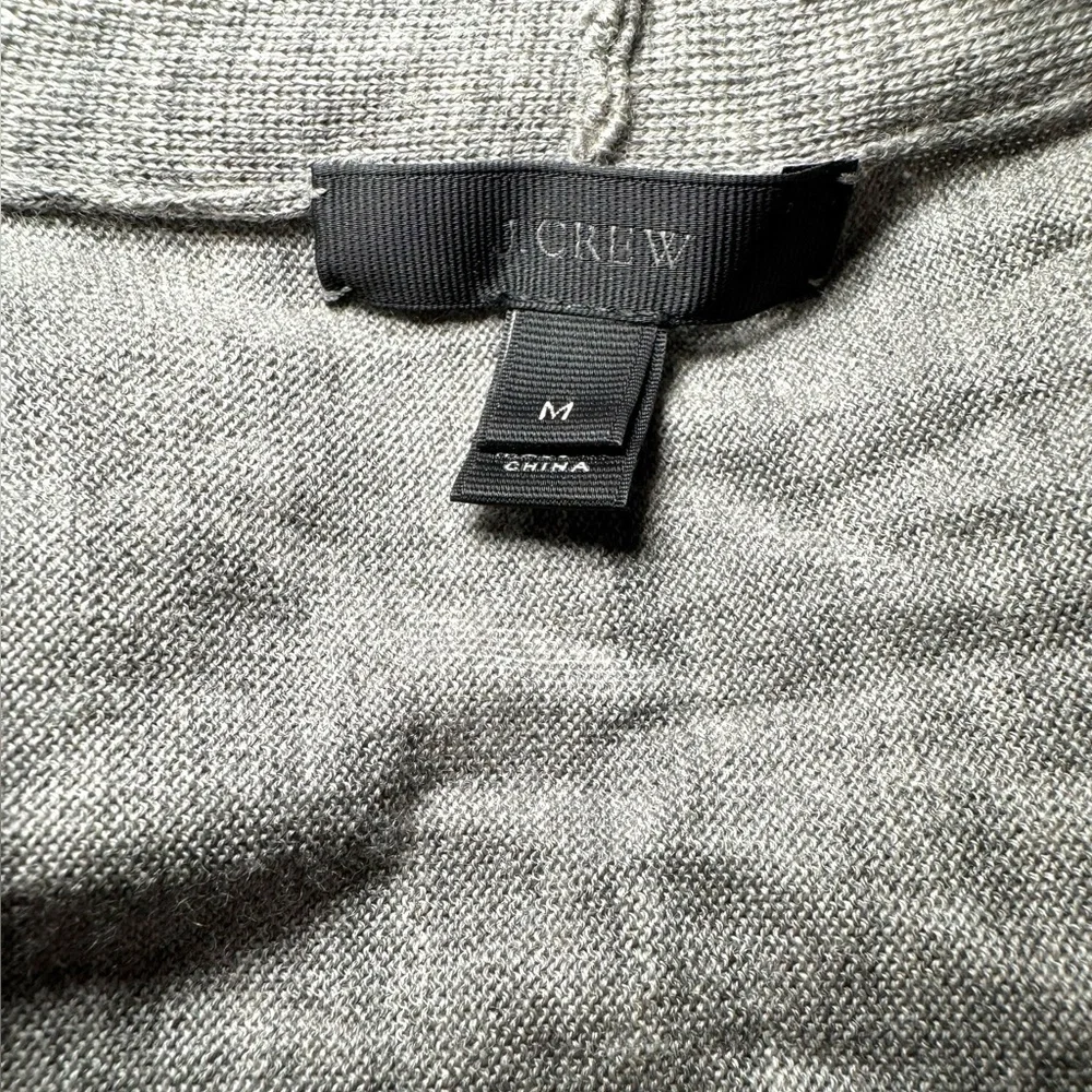 J. Crew 100% Merino Wool Cardigan -‎ Lightweight Sz. M EUC